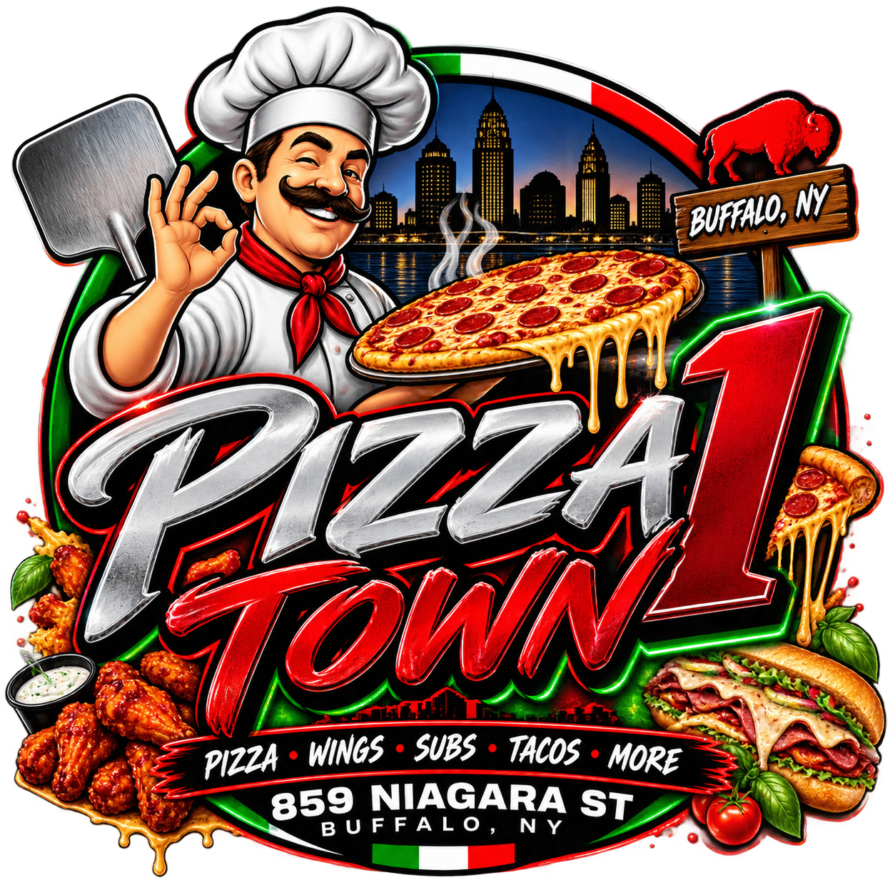 Pizza Town 1 logo